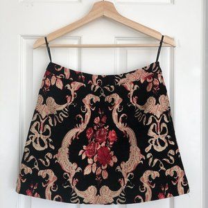 Embroidered Mini Skirt